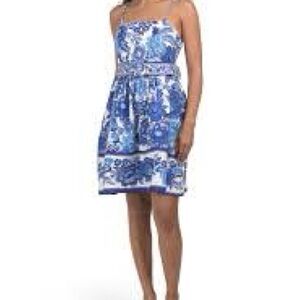 Joie Floral Blue and White Women's Dress Size 4 NWT